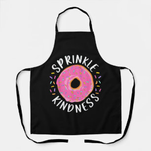 Doughnut Sprinkle Kindness Funny Girls Women Dough Apron