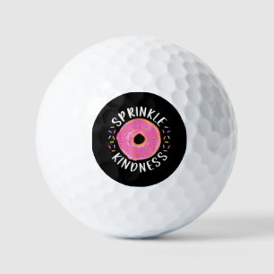 Doughnut Sprinkle Kindness Funny Girls Women Dough Golf Balls