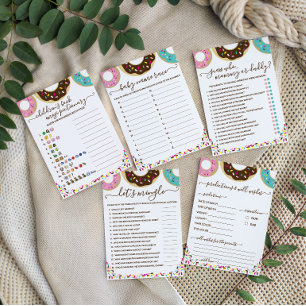 Doughnut Sprinkled With Love Baby Name Race Game
