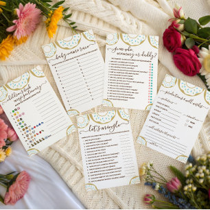 Doughnut Sprinkled With Love Baby Name Race Game