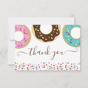 Doughnut Sprinkled With Love Baby Sprinkle Thank Y You Card