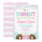 Doughnut sprinkles birthday party invitation girl