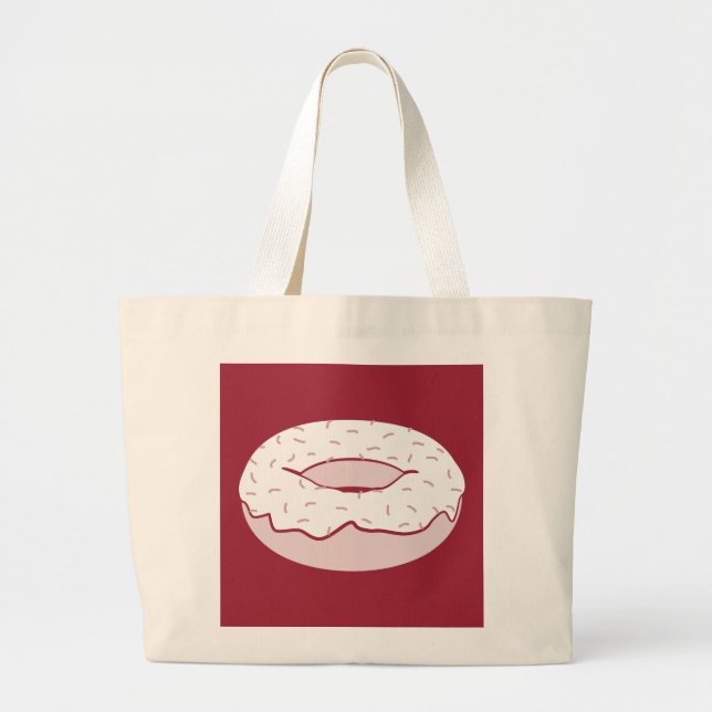 doughnut sprinkles large tote bag (Front)