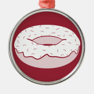 doughnut sprinkles metal ornament