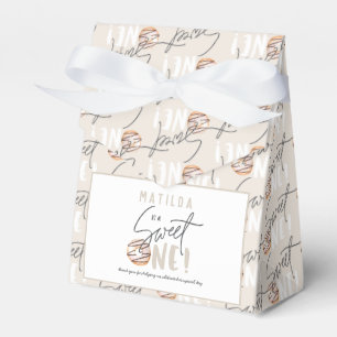 Doughnut sweet one 1st birthday party favor box