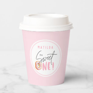Doughnut sweet one 1st birthday party paper cups