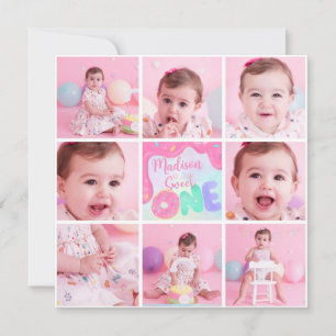 Doughnut Sweet One Invitation
