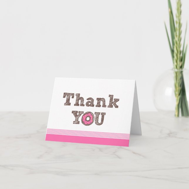 Doughnut Thank You Card (Front)