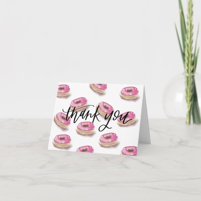 Doughnut thank you card (Front)