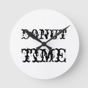 doughnut-time round clock