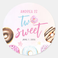 Doughnut Two Sweet Girl 2nd Birthday