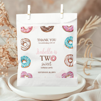 Doughnut Two Sweet Girl Sprinkles Favour Bag