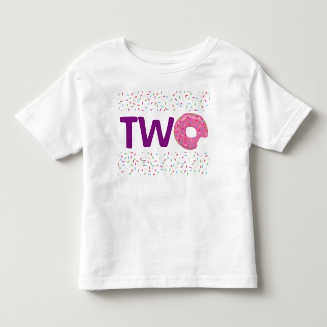 Doughnut TWO Toddler T-shirt (Front)