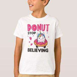 Doughnut Unicorn Pun Colourful Unicorns Doughnuts T-Shirt
