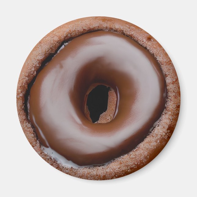 Doughnut with Chocolate Frosting Magnet (Front)