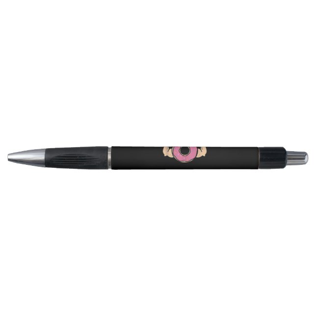 Doughnut With Muscles Cute Gym Doughnut Addiction Pen (Front)