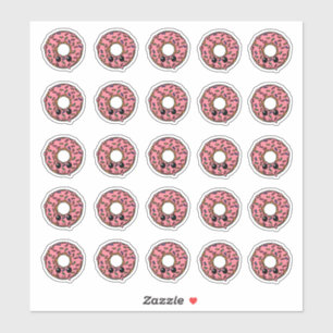 Doughnut with Pink Frosting and Sprinkles