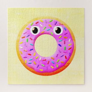 Doughnut With Sprinkles Drawing Jigsaw Puzzle