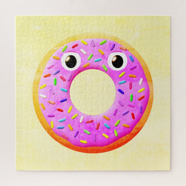 Doughnut With Sprinkles Drawing Jigsaw Puzzle (Vertical)
