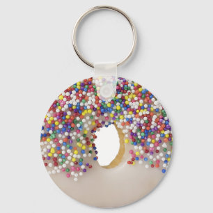doughnut with sprinkles keychain