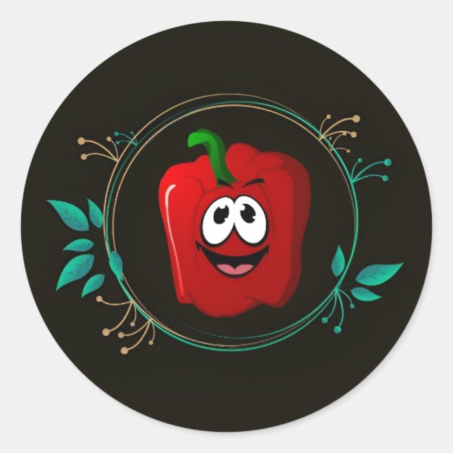 "Doughnut Worry, Be Happy!" Classic Round Sticker (Front)