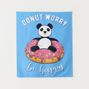 Doughnut Worry Be Happy II Tapestry