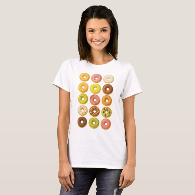 Doughnut Worry, be Happy! T-Shirt (Front Full)