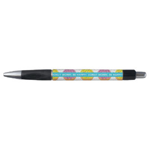 doughnut worry be happy with sprinkles pen