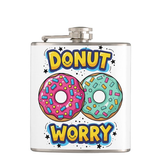 Doughnut Worry Flask (Front)