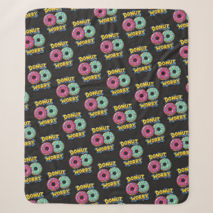 Doughnut Worry Sherpa Blanket