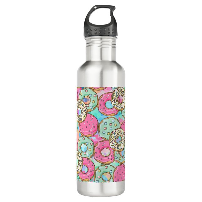 Doughnuts 710 Ml Water Bottle (Front)