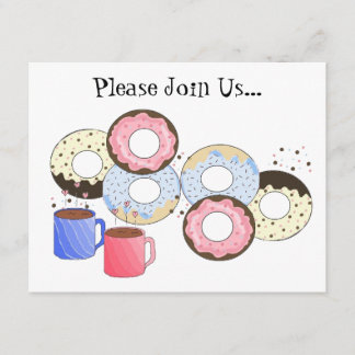Doughnuts and Coffee Invitation