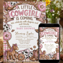 Doughnuts and Diapers Cowgirl Baby shower