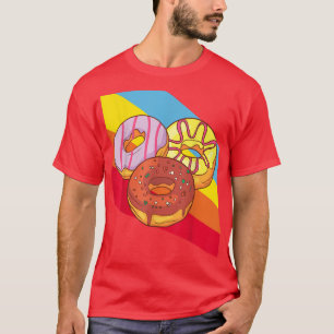 Doughnuts Bake Bakery Baker Cake Food Delicious Sw T-Shirt