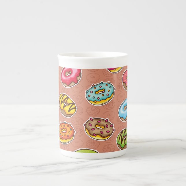 Doughnuts  bone china mug (Front)