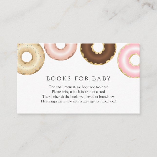 Doughnuts Books for Baby insert card (Front)