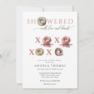 Doughnuts Bridal Shower Invitations