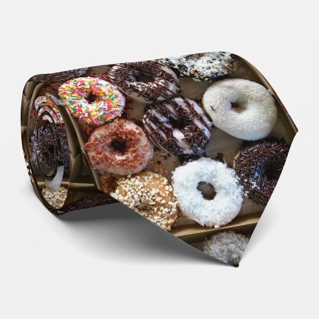 Doughnuts by the Dozen Tie (Rolled)