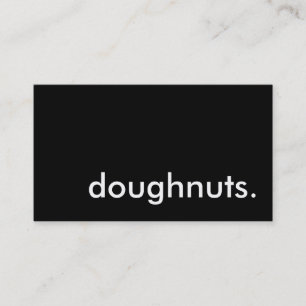 doughnuts. (colour customizable) business card