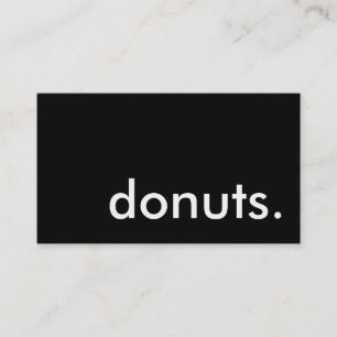 doughnuts. (colour customizable) business card