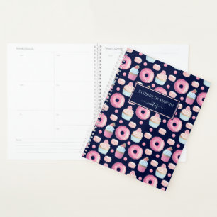 Doughnuts, cupcakes and macarons planner