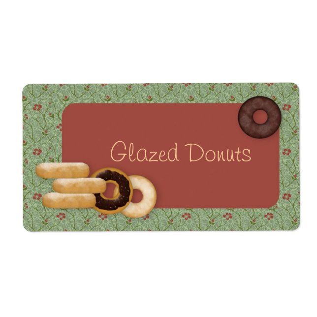 Doughnuts Custom Product Labels (Front)