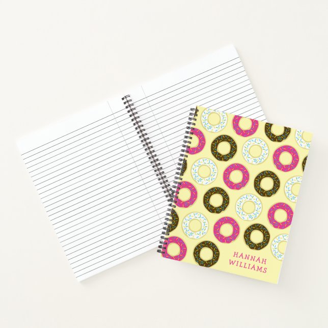Doughnuts Cute Kid's Doughnut Notebook (Inside)