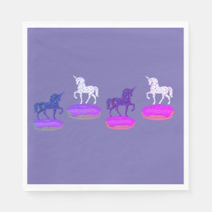 Doughnuts Delight Unicorns Fun Napkin