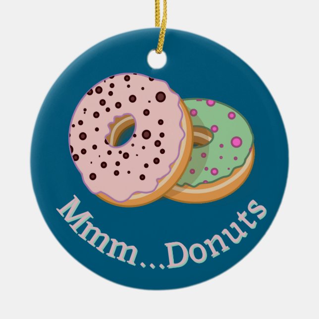 Doughnuts Design Ornament (Front)