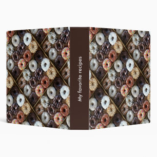 Doughnuts Doughnuts Dessert Recipe Book Binder