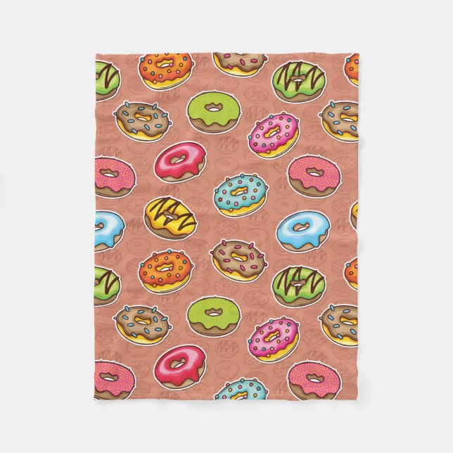 Doughnuts  fleece blanket (Front)
