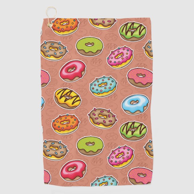 Doughnuts  golf towel (Front)