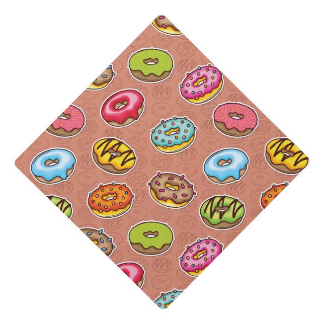 Doughnuts  graduation cap topper (Front)