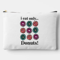 Doughnuts I Eat Only Doughnuts Makeup Bag